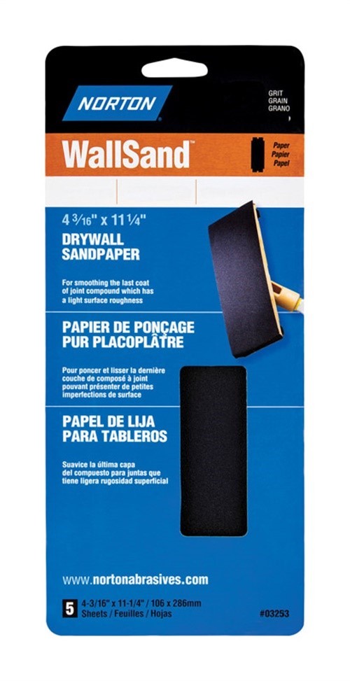 Norton 7660701887 80-Grit Silicon Carbide Coarse Sanding Sheet 11-1/4×4-3/16 in.