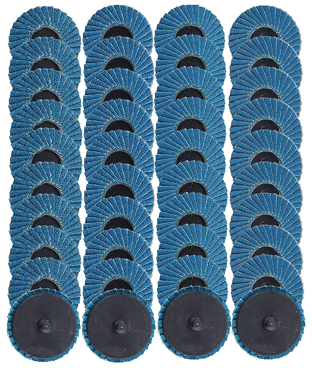 2 in R-Type Flap Sanding Grinding Discs Wheels 40 60 80 120 Grit for Die Grinder