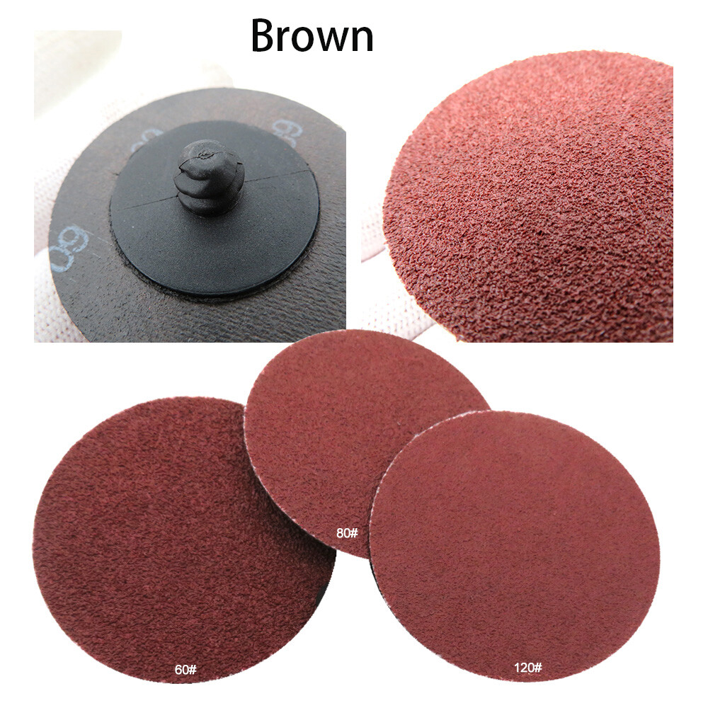 2 Inch 36/60/80/120/180/ 240 Grit Type R Disc Sanding Discs Abrasive Roll Lock