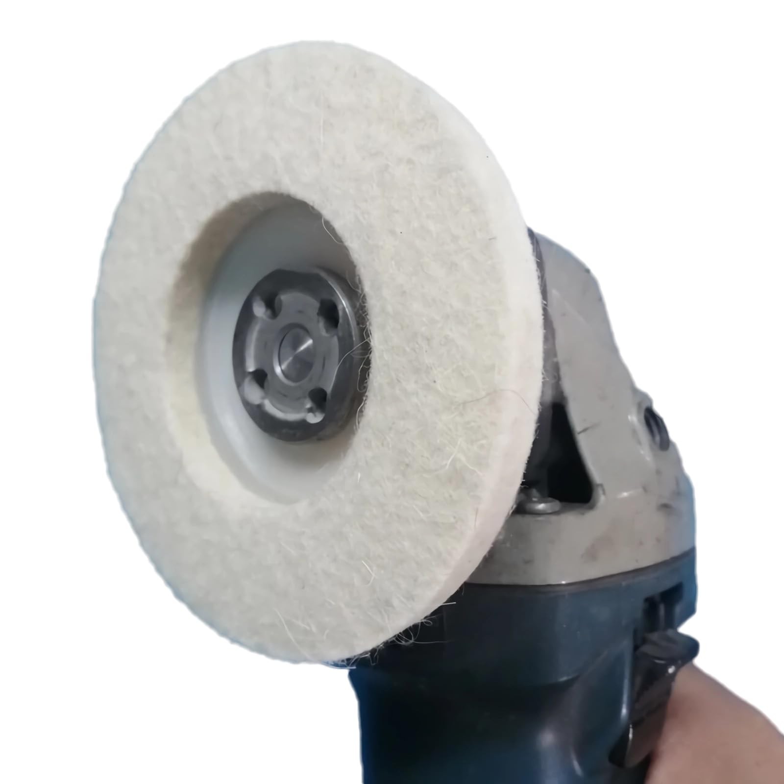 10 Pcs 4 Inch Wool Felt Polishing Wheel Discs for Metal Aluminum Stainless Steel