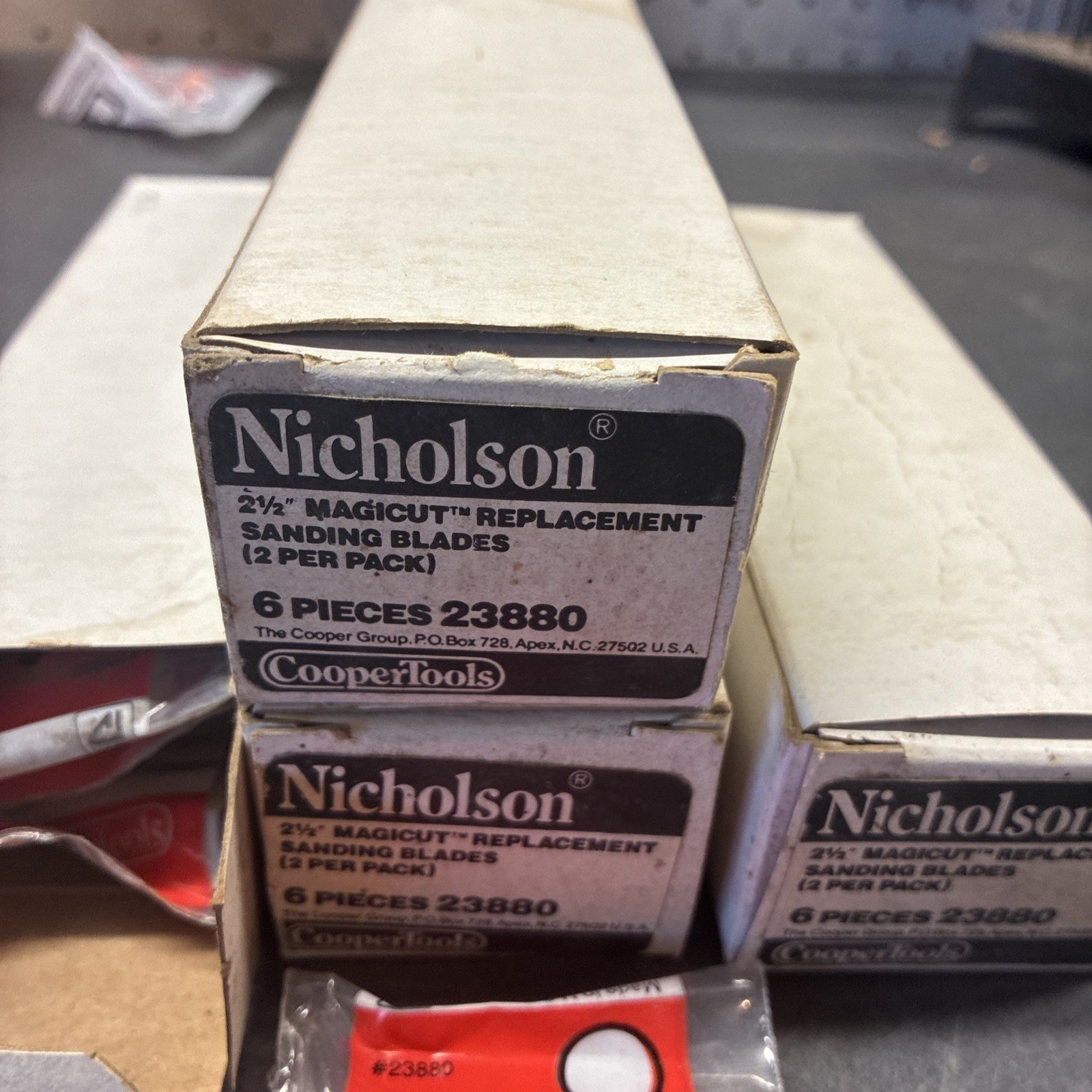 Lot Of 42 Nicholson Magicut 2.5” Sanding Blades 23880 – Fits 23873 Shaper USA