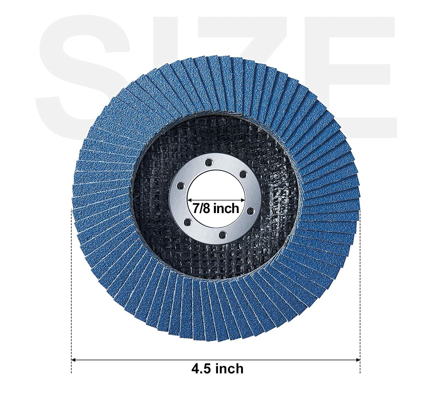 20PC 4.5″ 4-1/2×7/8″ Zirconia Flap Disc 40 60 80 120 Grit Sanding Grinder Wheels