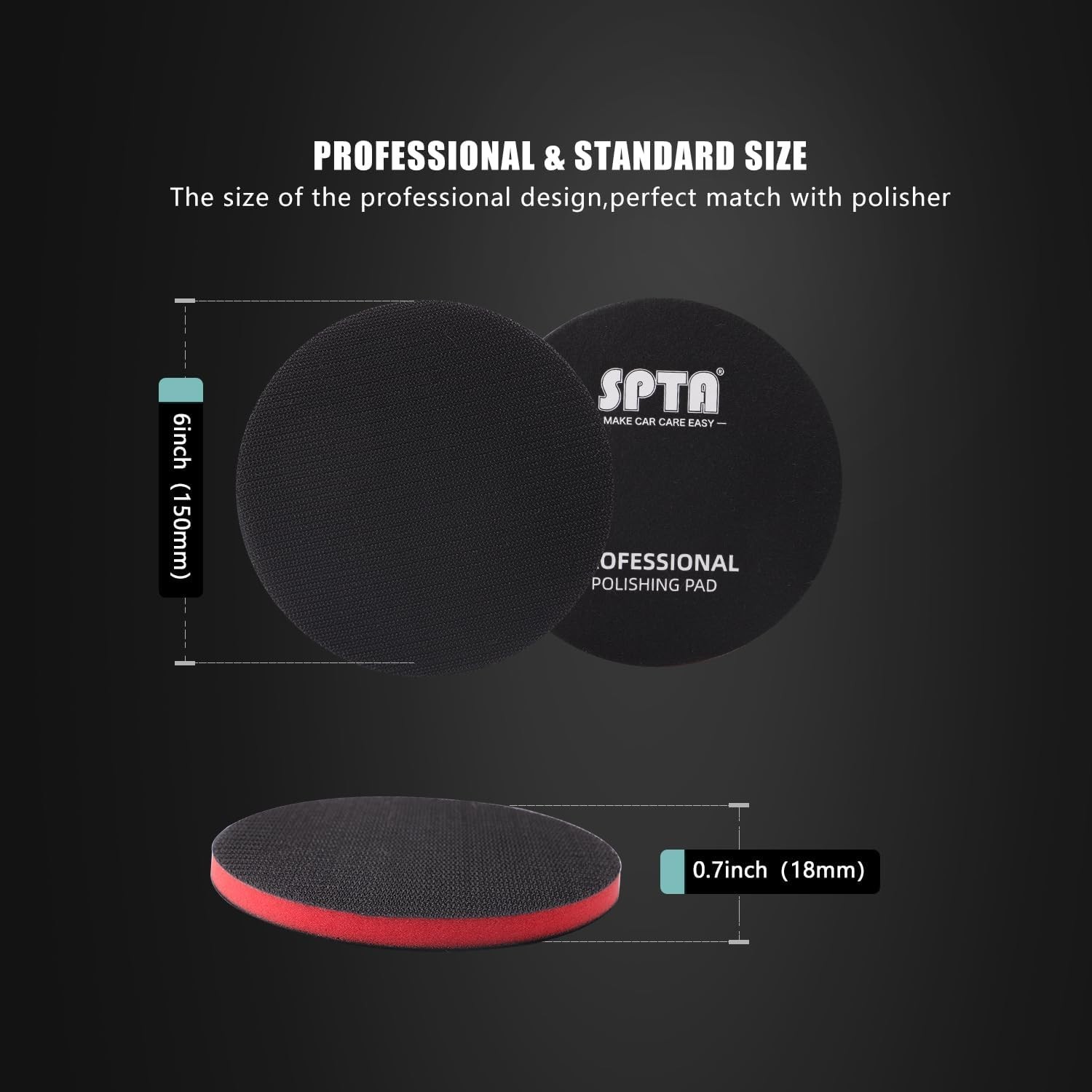 6″ Backing Pad with Hook and Loop for DA Random Orbital Sanders – Ultra Durable