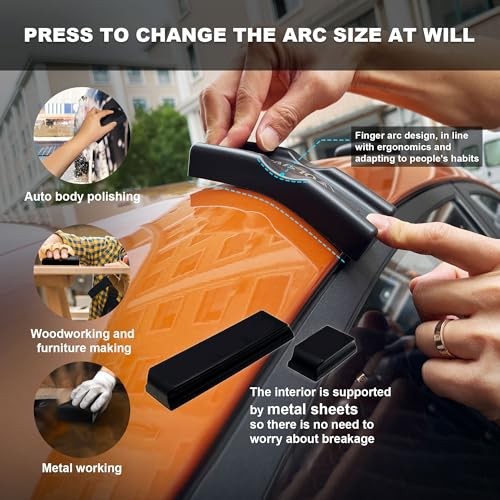 24Pcs PSA Adjustable Sanding Block Kit,Hand Abrasives Auto Body Sanding Block
