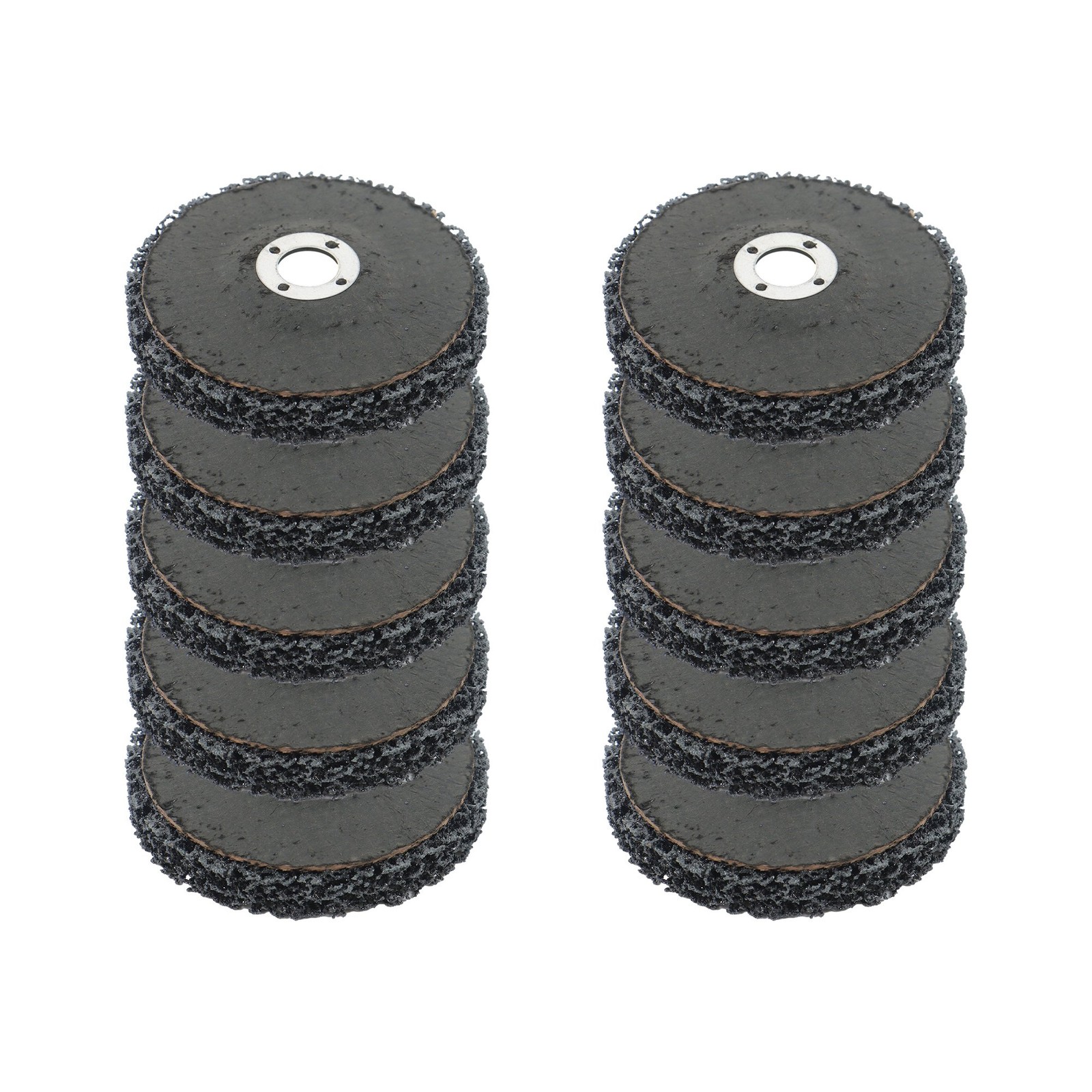 10 Pcs 4 Inch x 5/8 Inch Black Abrasive Wheels Grinding Discs for Angle Grinder