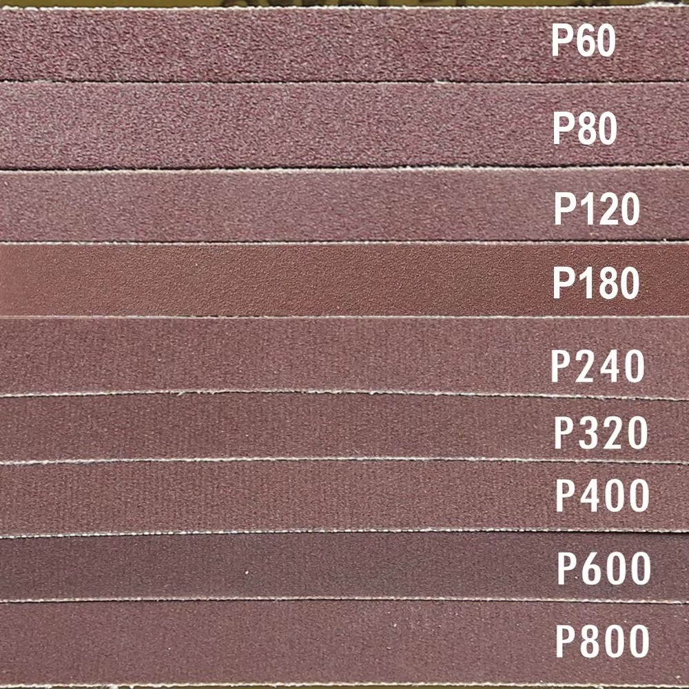 10Pcs 520*20mm/330x10mm/457*13mm P60-P320 Abrasive Belt Sanding For Machine Tool