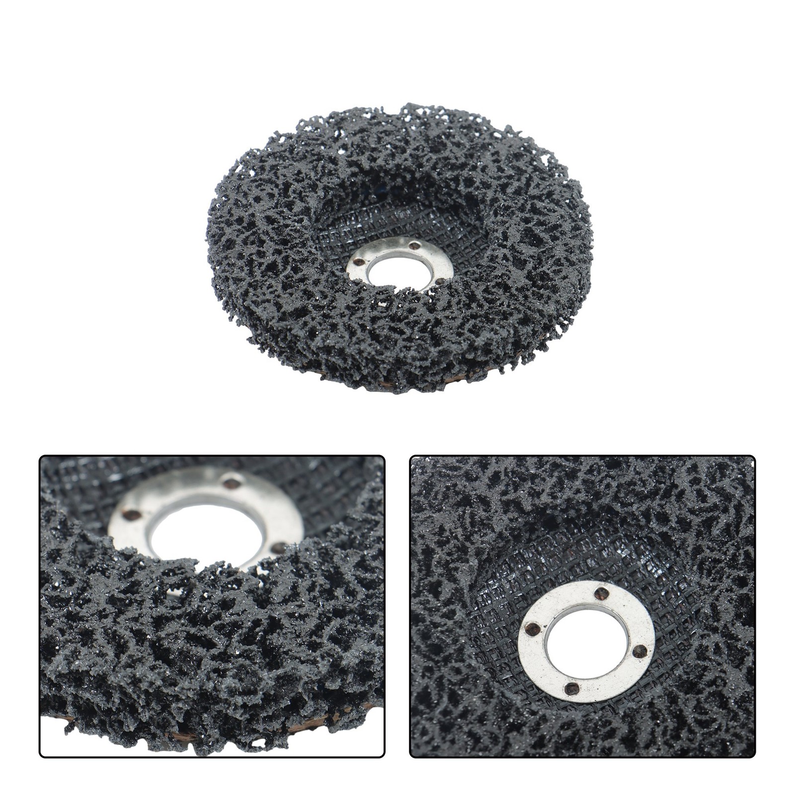 10 Pcs 4 Inch x 5/8 Inch Black Abrasive Wheels Grinding Discs for Angle Grinder