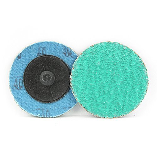 25 Pack 3″ 36-80 Grit Green Zirconia+Grind Aid Quick Change Sanding Discs Type R