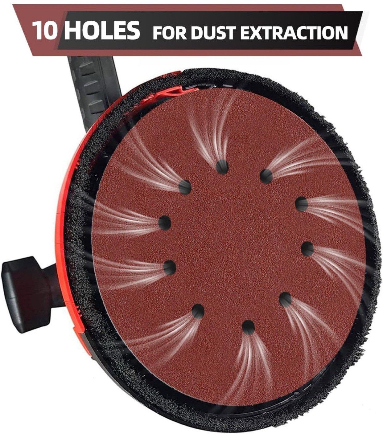 50 PCS 9”, 10-Hole Hook-and-Loop Sanding Discs for Drywall Sander Variety Pack