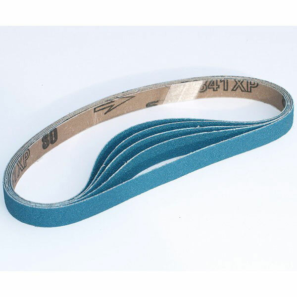 Norton 80 Grit Blue Fire 3/8 X 13 inch Sanding Belt For Mini Belt Sander