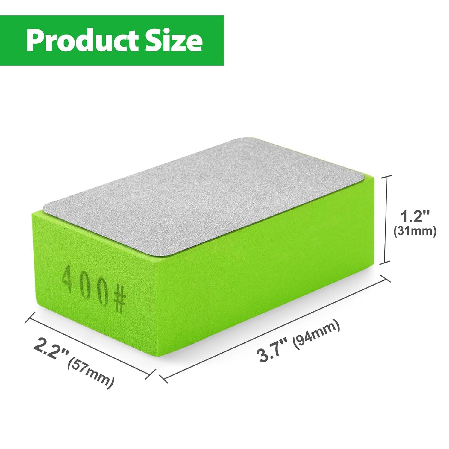 Diamond Hand Polishing Pads, 5PCS Diamond Sanding Pads 60/120/240/400/1000 Grit