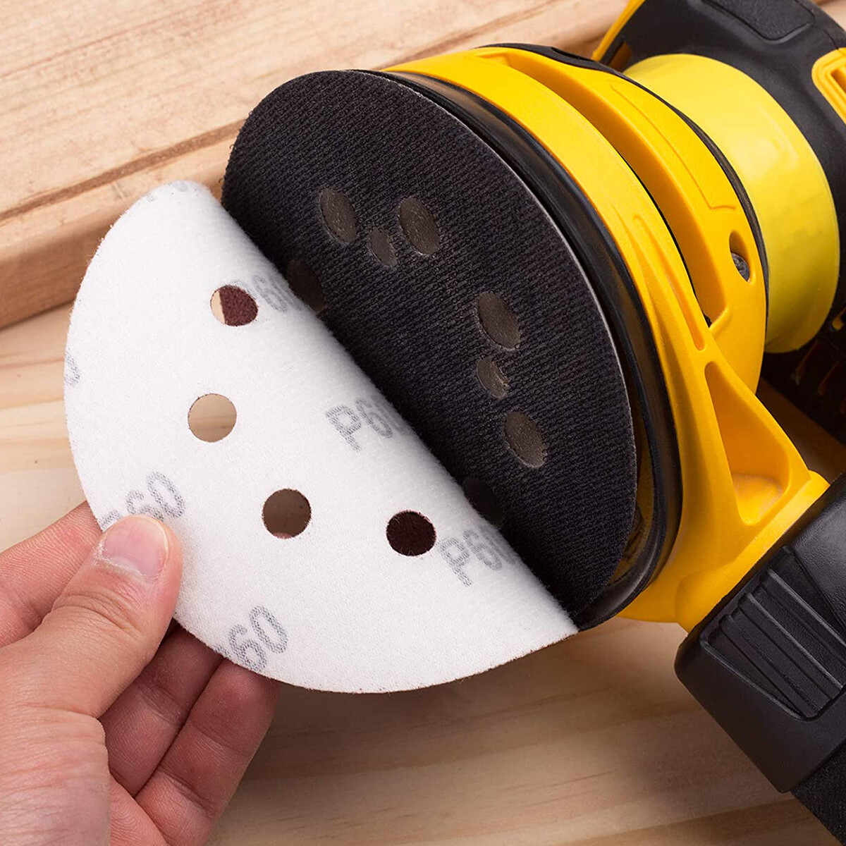 72PCS Sanding Discs 40 60 80 120 180 240 320 Grit 125mm 5inch Orbital Sander Pad