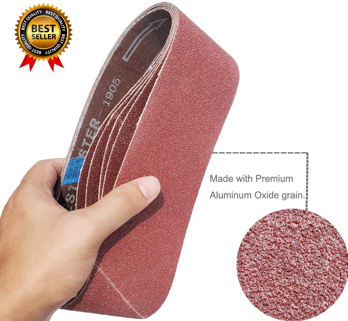 20 PCS 3 Inch 21 Inch Abrasive Sanding Belts 5 Each of 40 80 120 240…