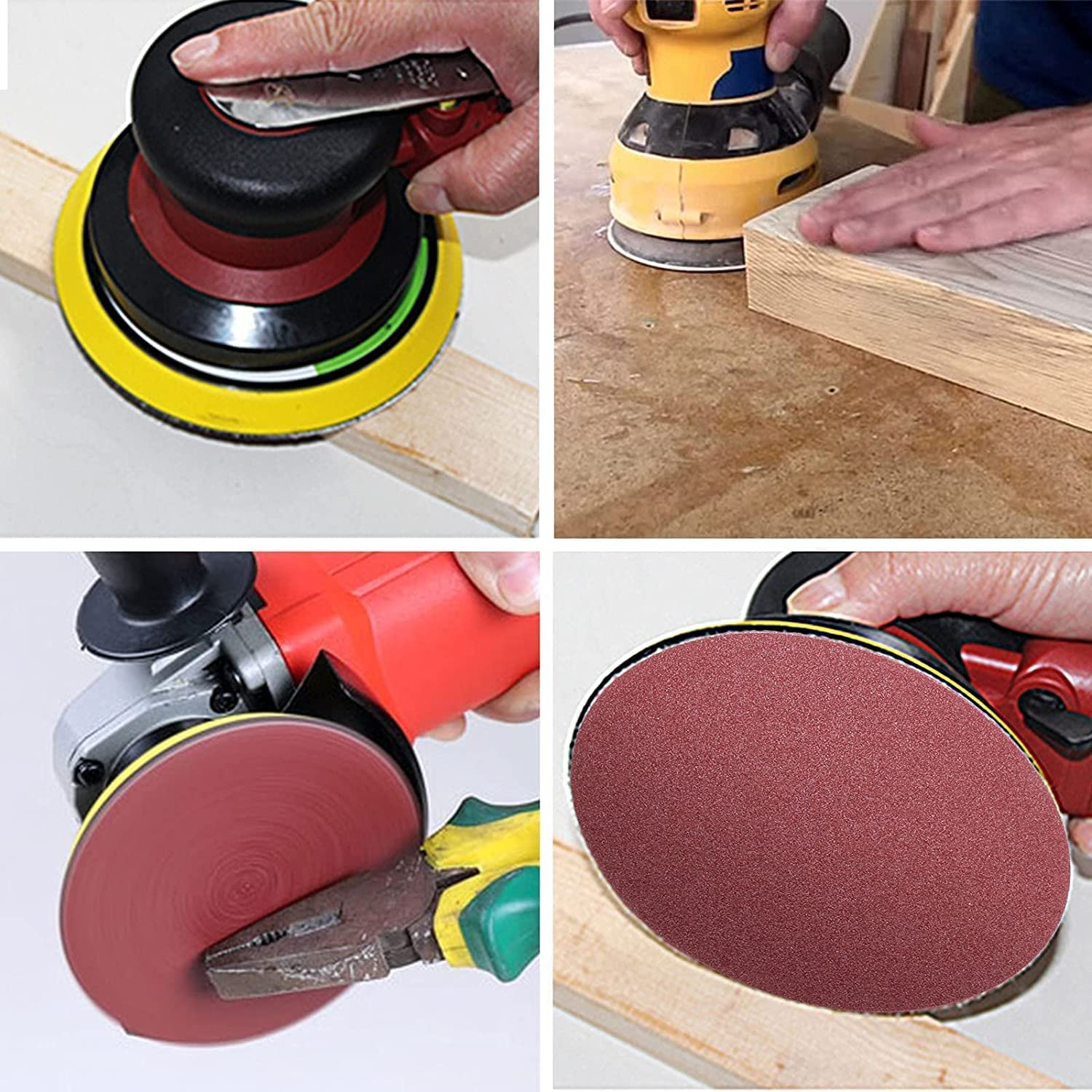 15 Pcs PSA Sanding Discs 8-Inch Self Stick Adhesive Back Sandpaper 40 Grits No-H
