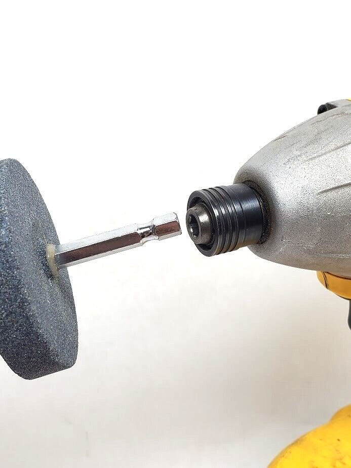 5 pc Grinding Stone Wheel 2-1/2″ Dia x 1/2″ (1/4″ Hex Shank Drill Bit Attachment