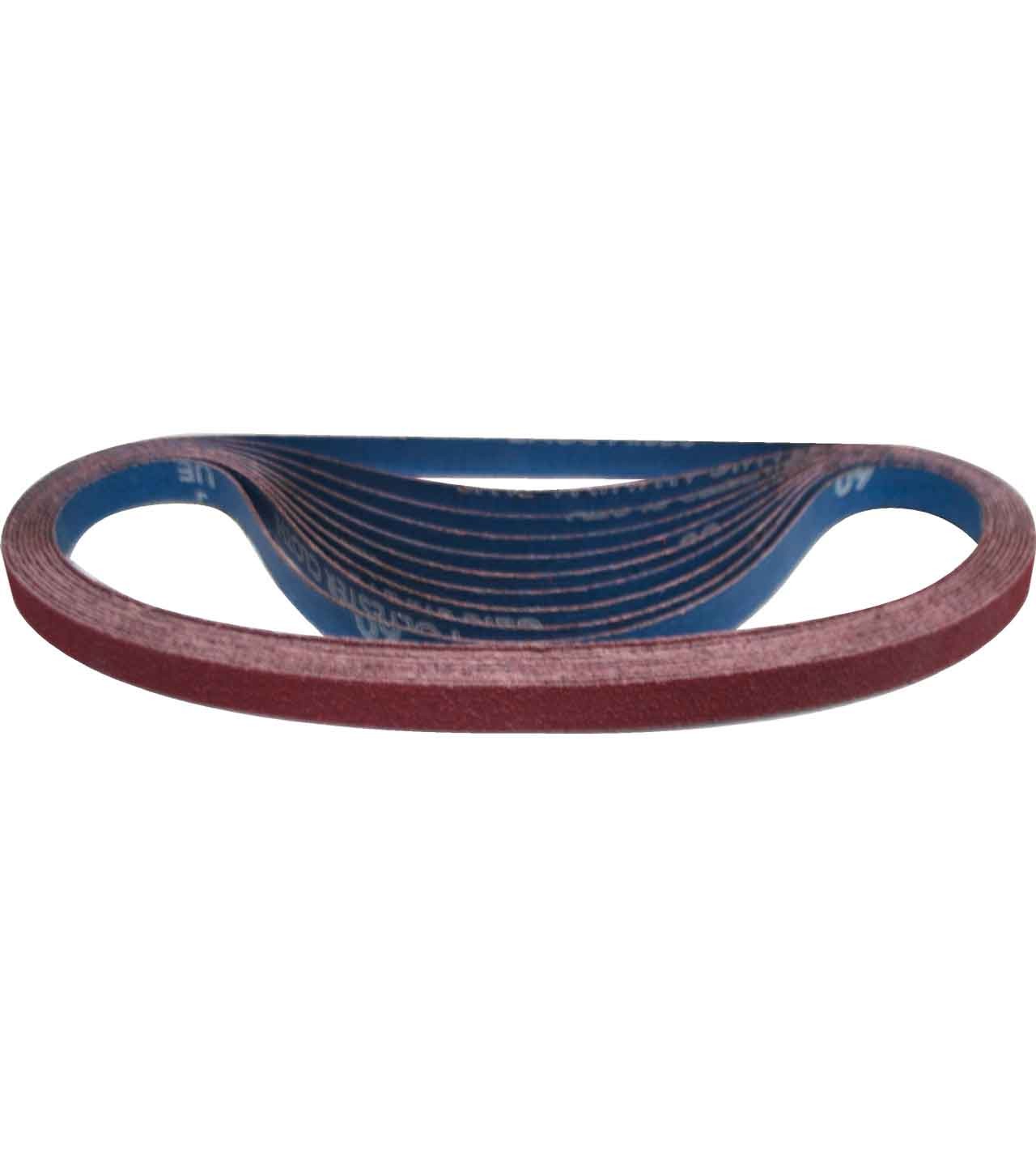 Norton 78072718708 1/2×24” SG R981 Coated CA Cloth File Belts 60 Grit 50 pk
