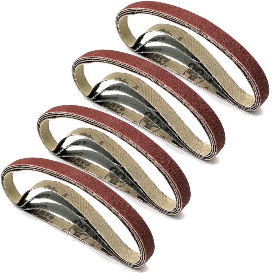 4 Inch x 36 Inch Sanding Belts, 60/80/120/240/320 Grits, Belt Sander Tool for Wo