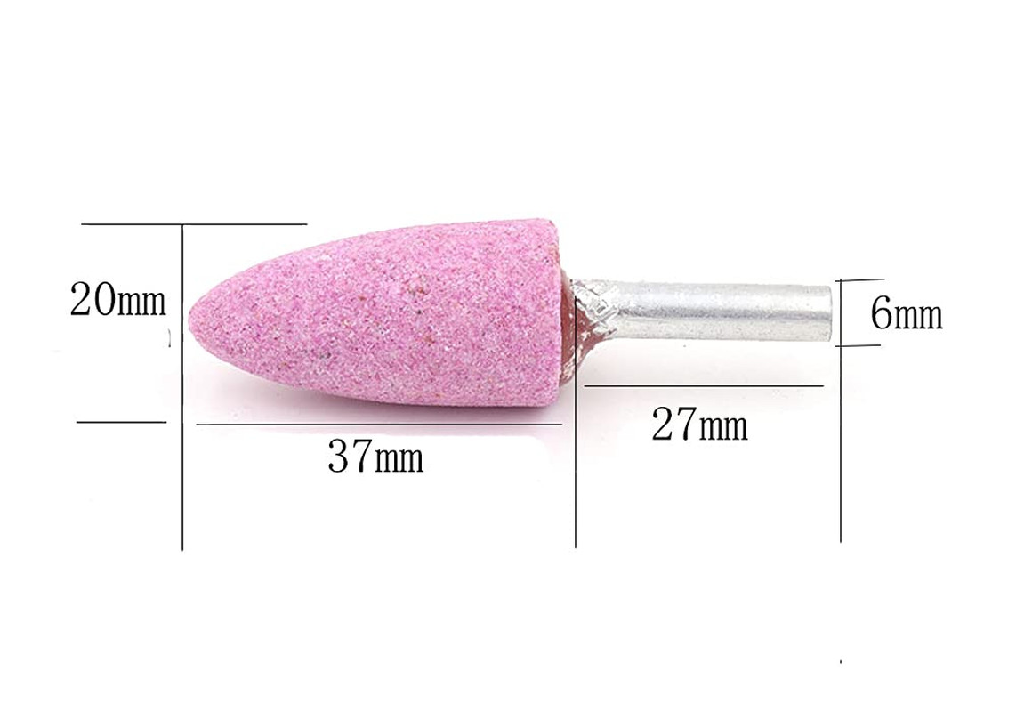 10 Pcs Drill Grinding Stone, 1/4 Inch Shank Abrasive Stones Mounted Grinding Bit