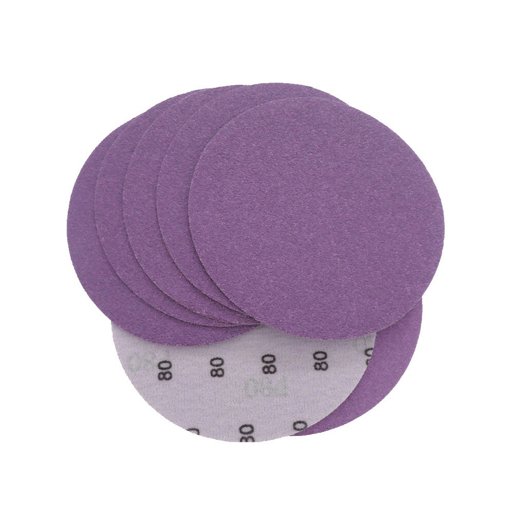 5 Inch 125mm Purple Sandpaper Wet And Dry Sanding Discs Waterproof 60-10000 Grit