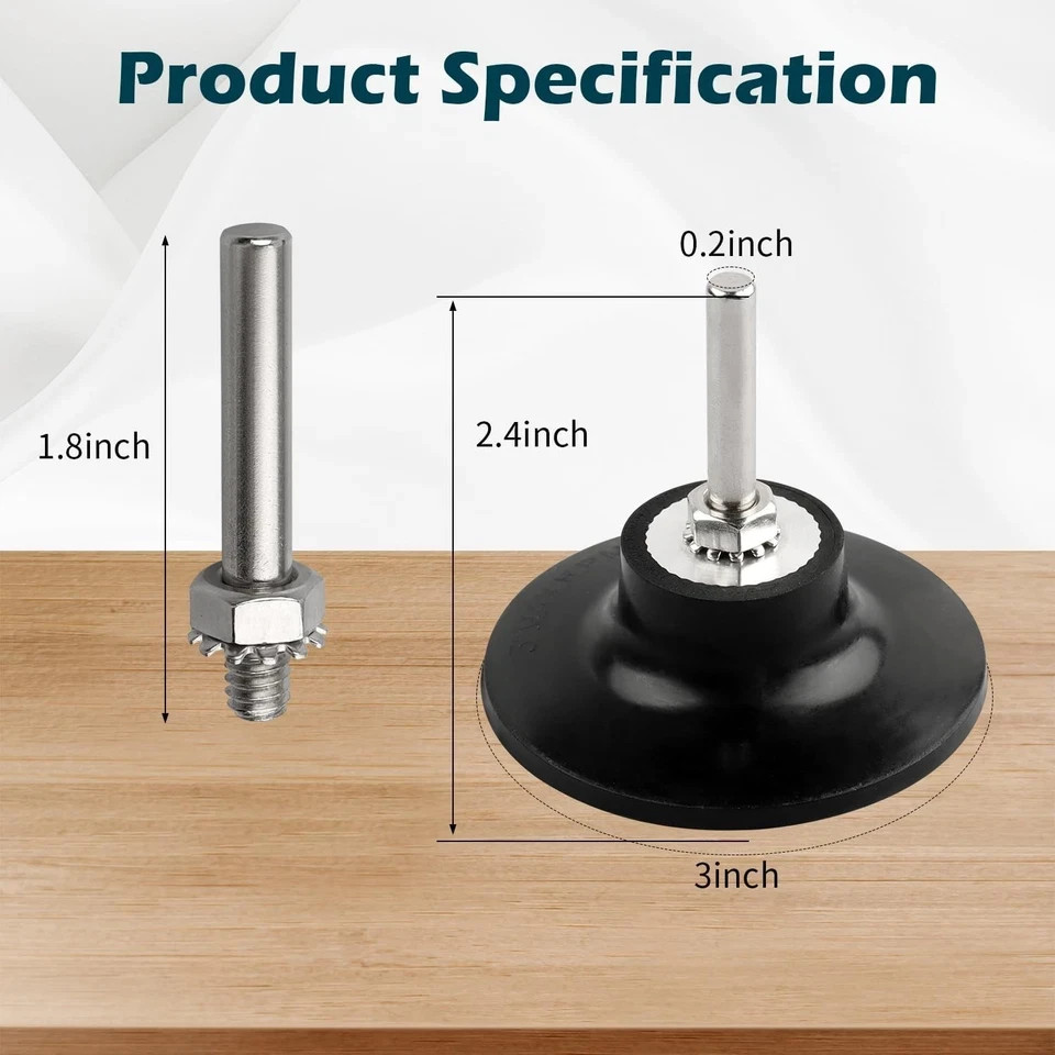 Quick Change Disc Pad Holder, Roloc 3 Inch Sanding Discs…