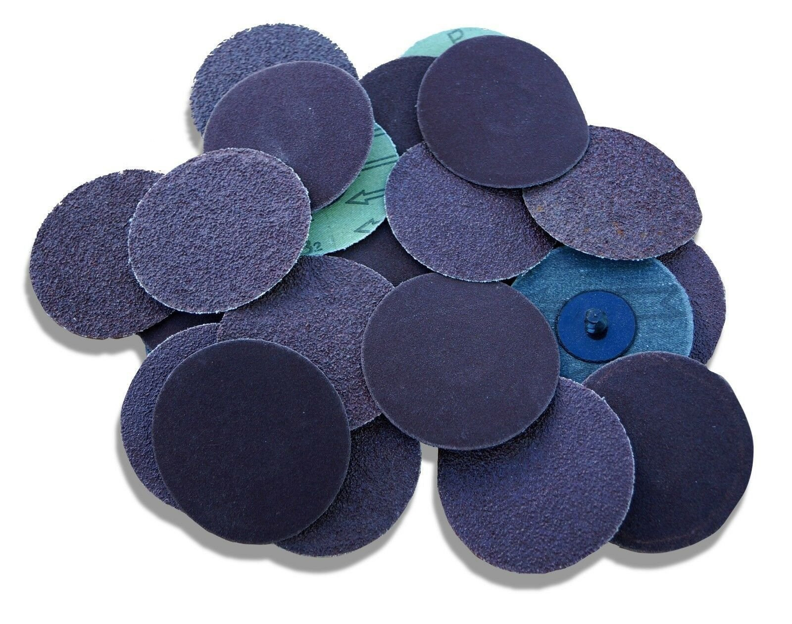 25 PC 3″ Roll Lock Discs 36, 60, 80, 120, 220 Grit Assorted Sanding Roloc