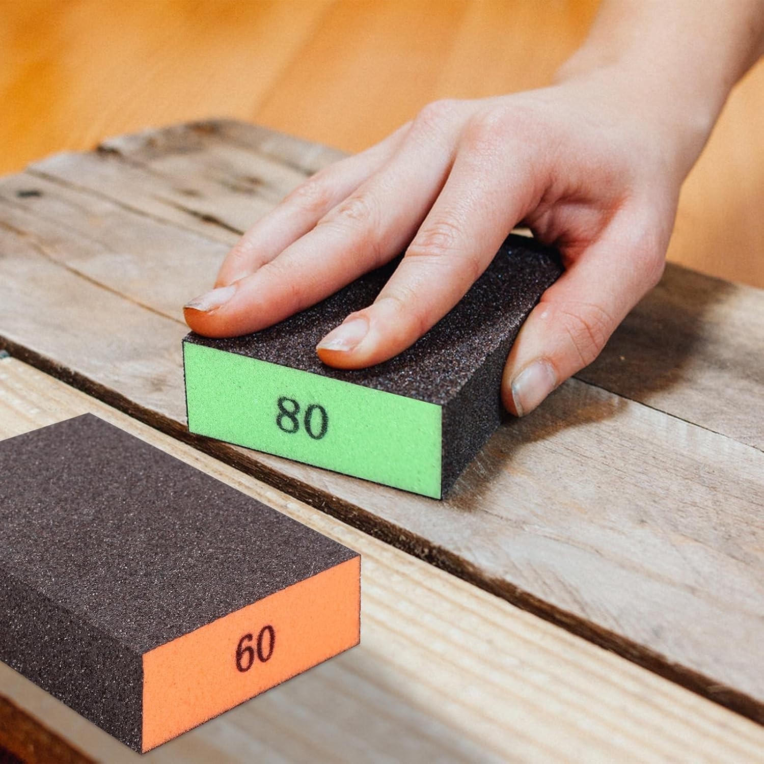 Versatile Sandpaper Blocks Set for Woodworking, Drywall and Furniture Projects