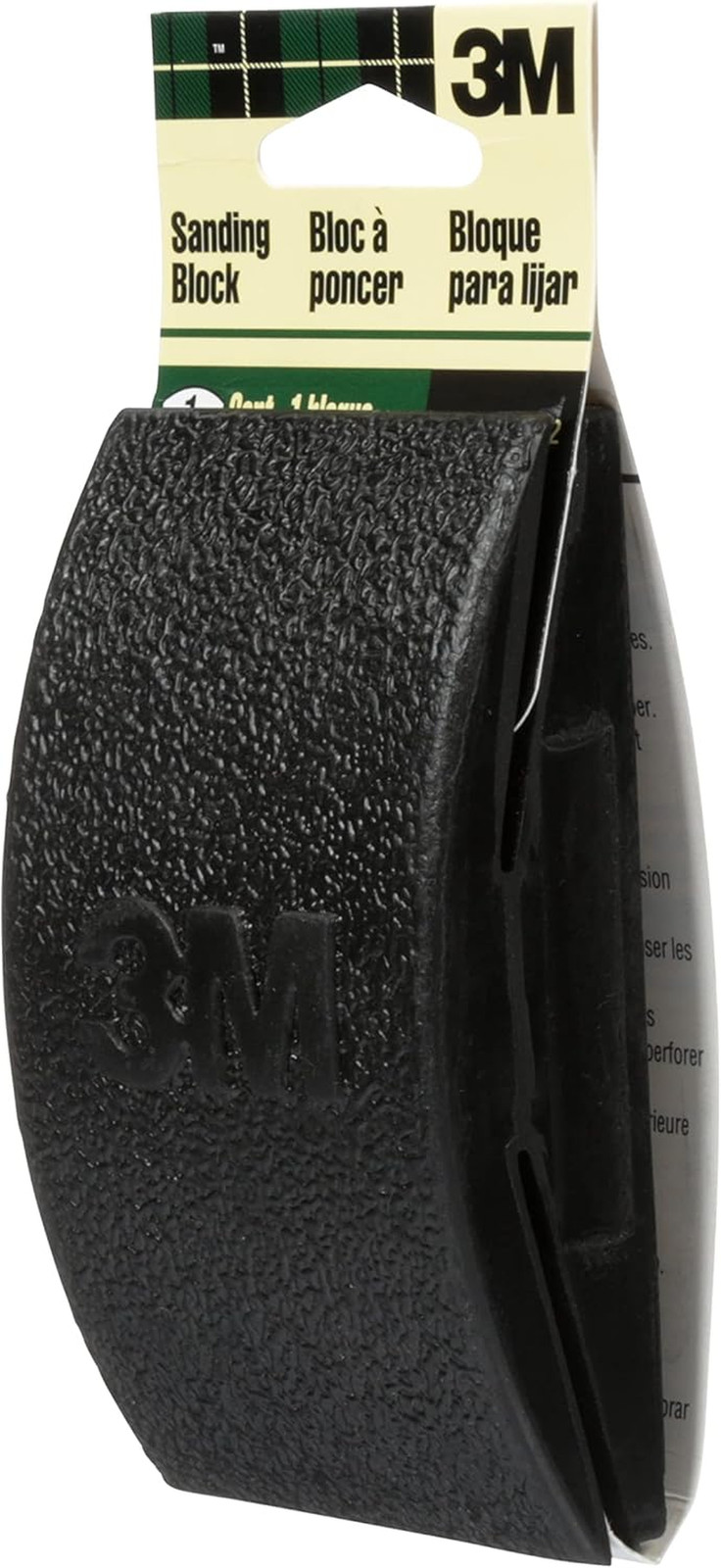 3M Rubber Sanding Block, 2 5/8 in X 4 3/4 in X 1 1/4 In