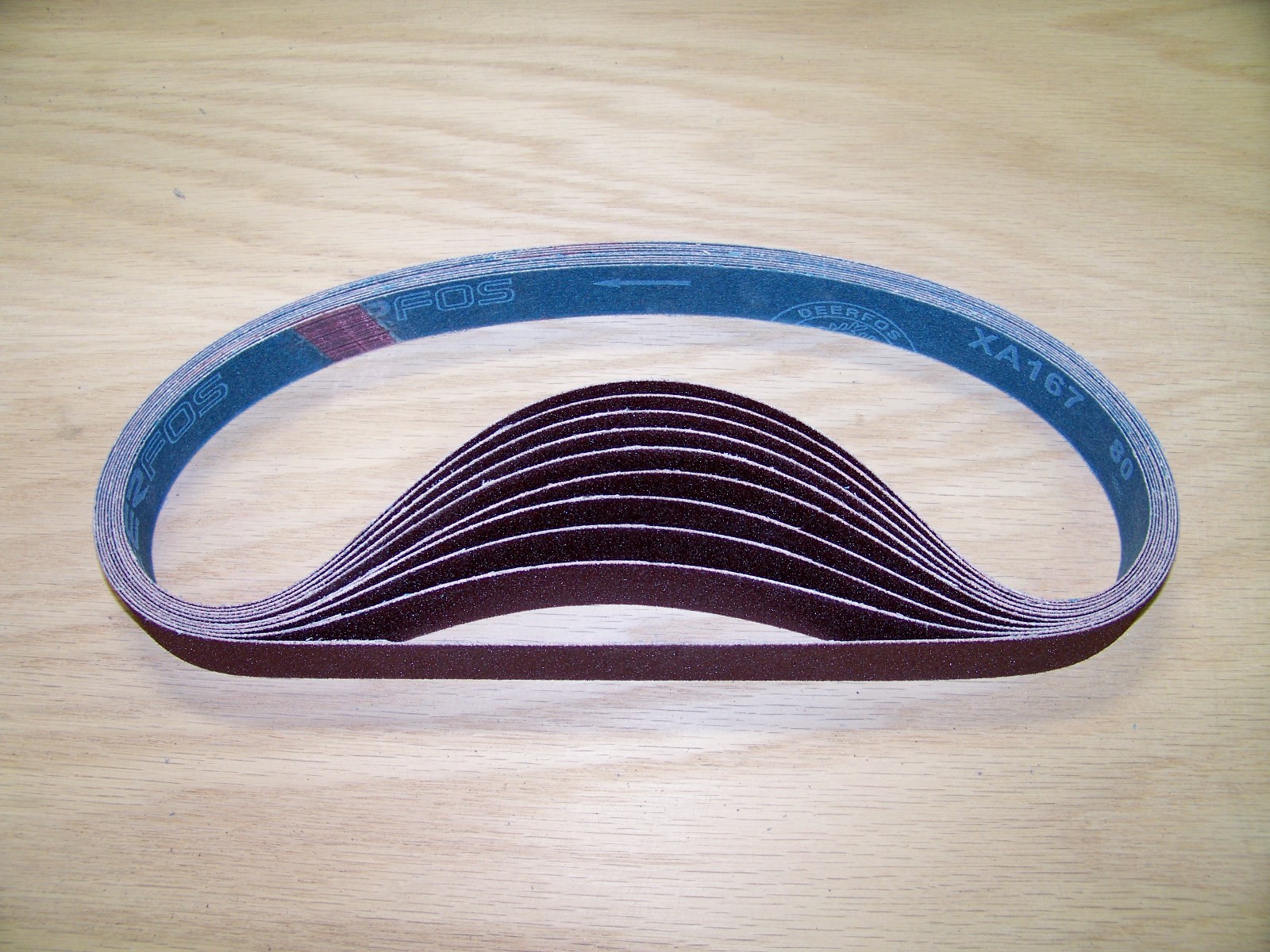 PREMIUM A/O, X-WEIGHT SANDING BELTS 1-1/8″ X 21″, 10 – PACK, 80-GRIT