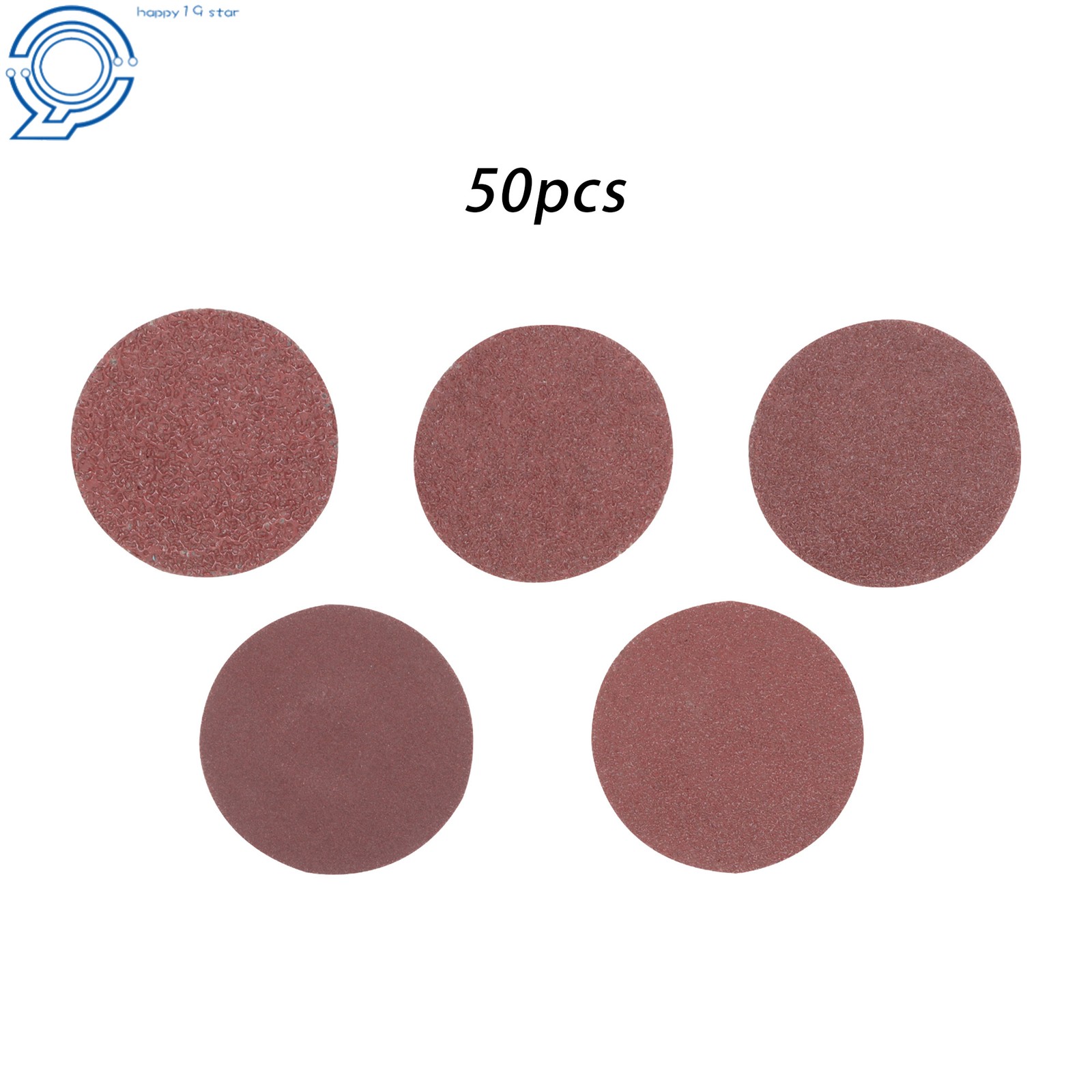 50 Pack Mixup 2 Inch Roll Lock Quick Change Discs Set 36/60/80/120/240 Grit