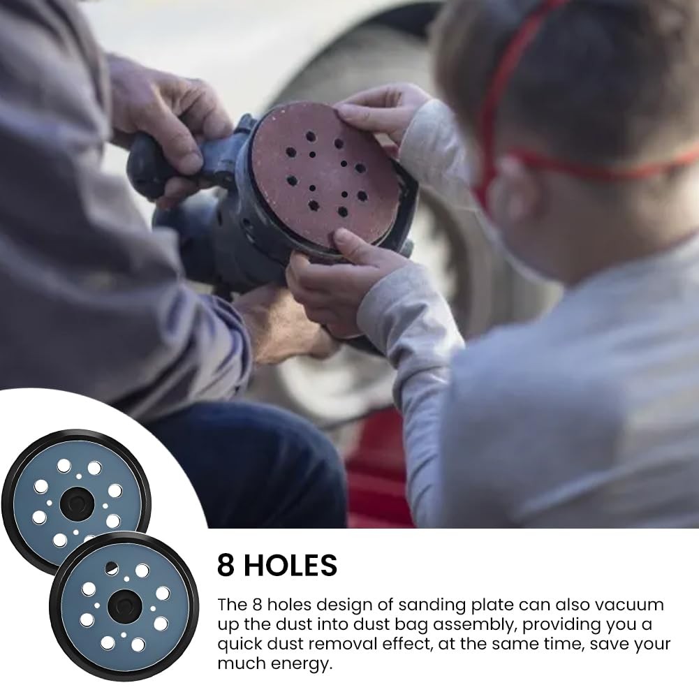 5″ 8-Hole 4-Screw Hook Loop Sander Pad Replacement for Dewalt DWE64233 N329079