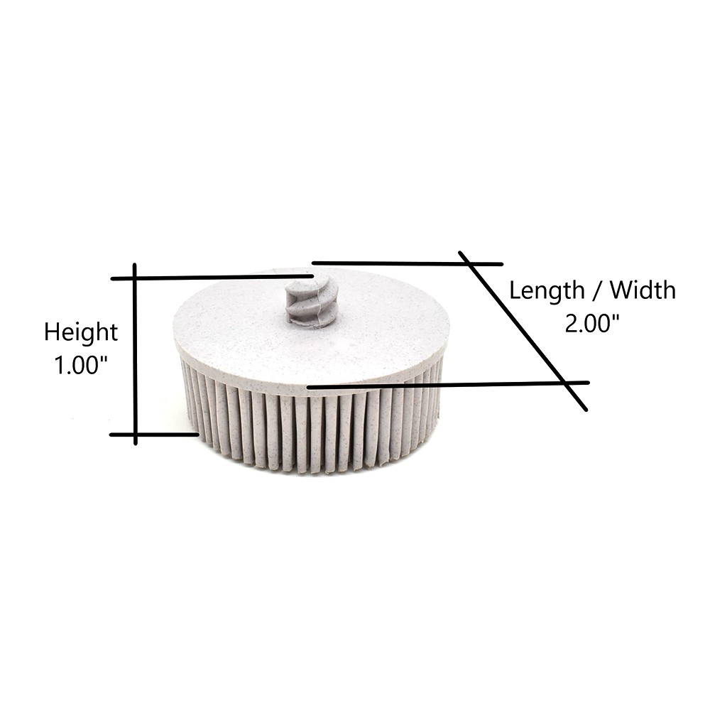 BD2120 Bristle Disc, Grade 120, Diameter 2 Inch – White Color