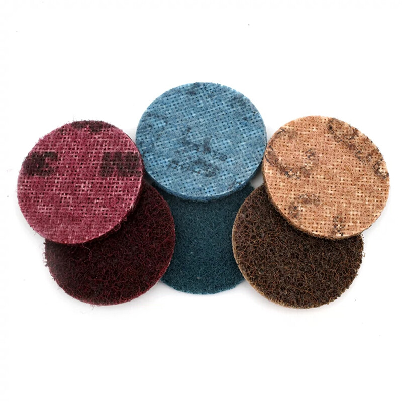 2″ 50mm Nylon Sanding Disc Flocked Self Adhesive Fiber Polishing Pads 150#-400#
