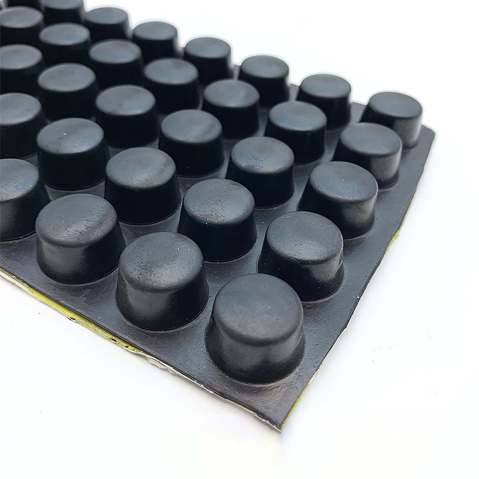 Black Rubber Feet Self-Adhesive Bumper Furniture Table Pads Size Square/Round