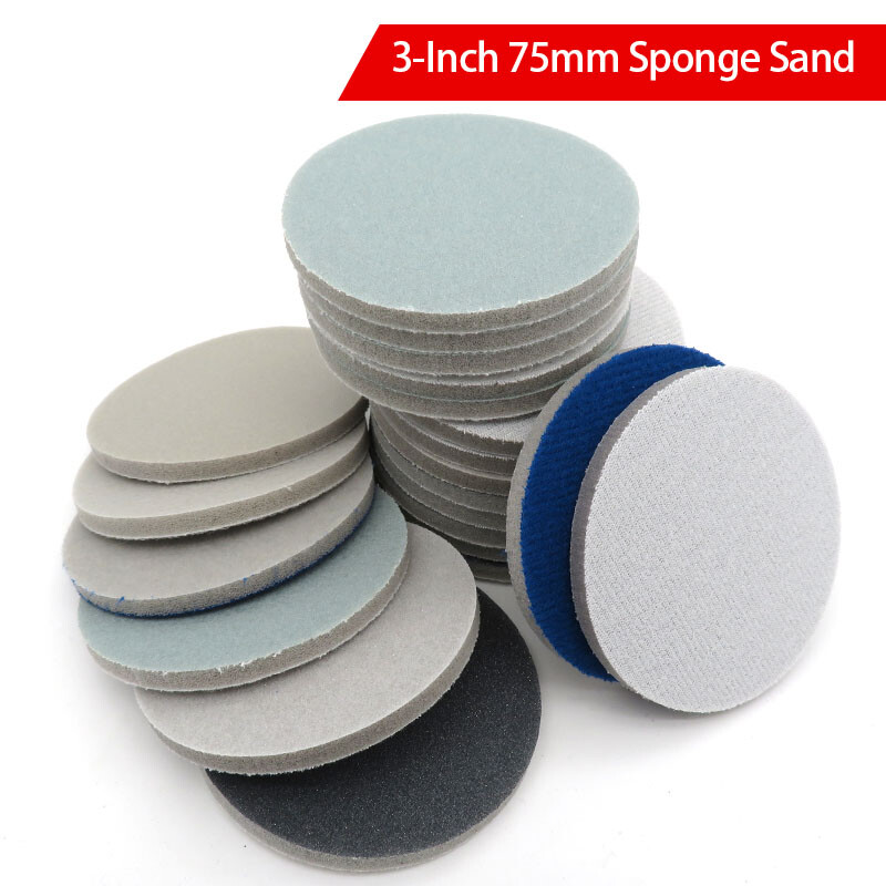 Backed Sponge Disc Sandpaper Grinding &Polishing 5mm Dia:25/30/50/75/100/125/150