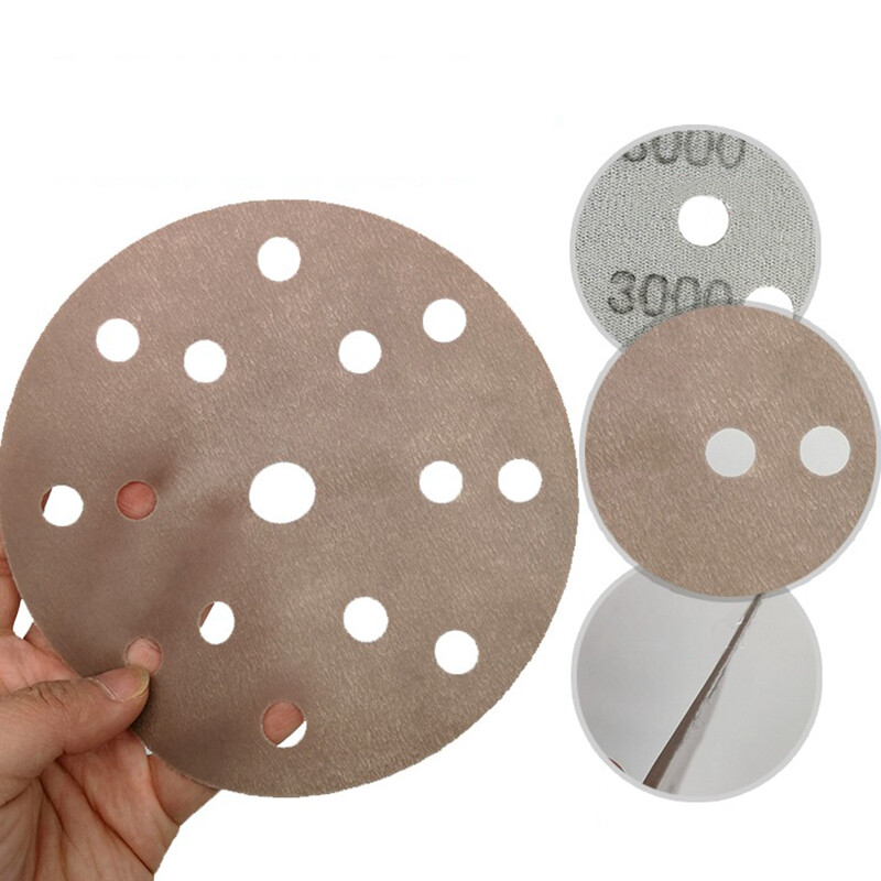 6″ 150mm 15Hole Wet&Dry Sanding Disc 600-5000Grit Sandpaper Film Hook&Loop Pads
