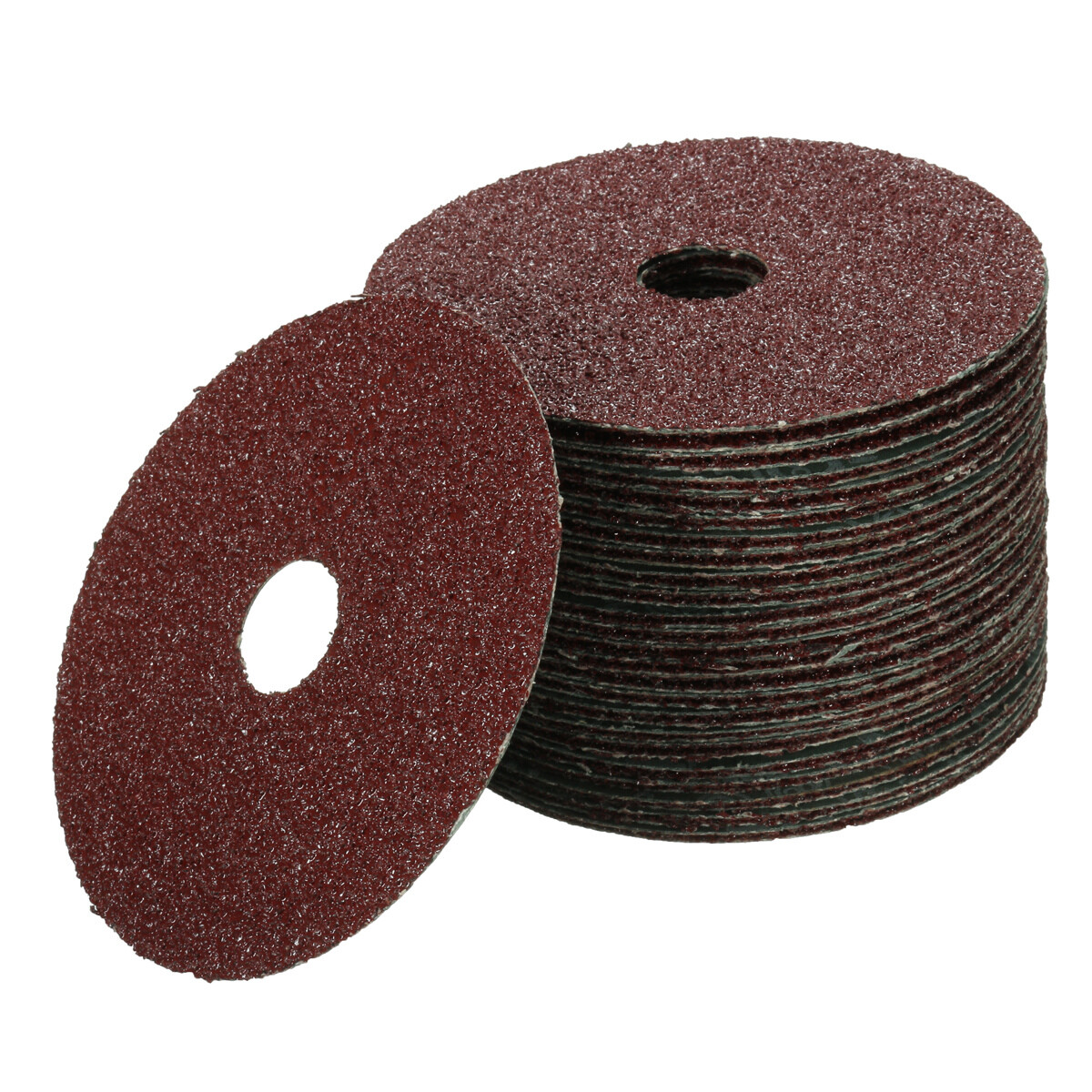 50Pcs Fiber Sander Disc Sanding Paper 40-120Grit Abrasive Polishing Grinding Pad
