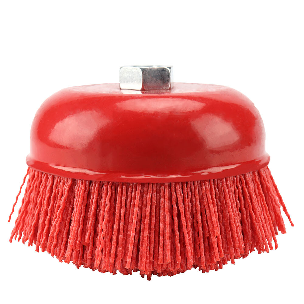 150mmCup Nylon Abrasive Brush Wheel Pile Polymer-abrasive For Angle Grinder Tool