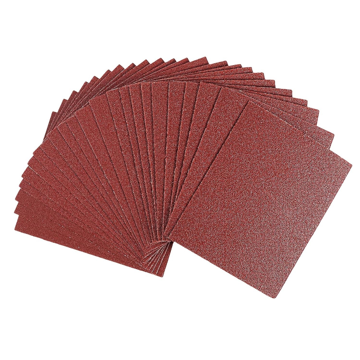 Efficient 4.5″ x 5.5″ P60 Grit Sandpaper – 50 Sheets for Flawless Finishing