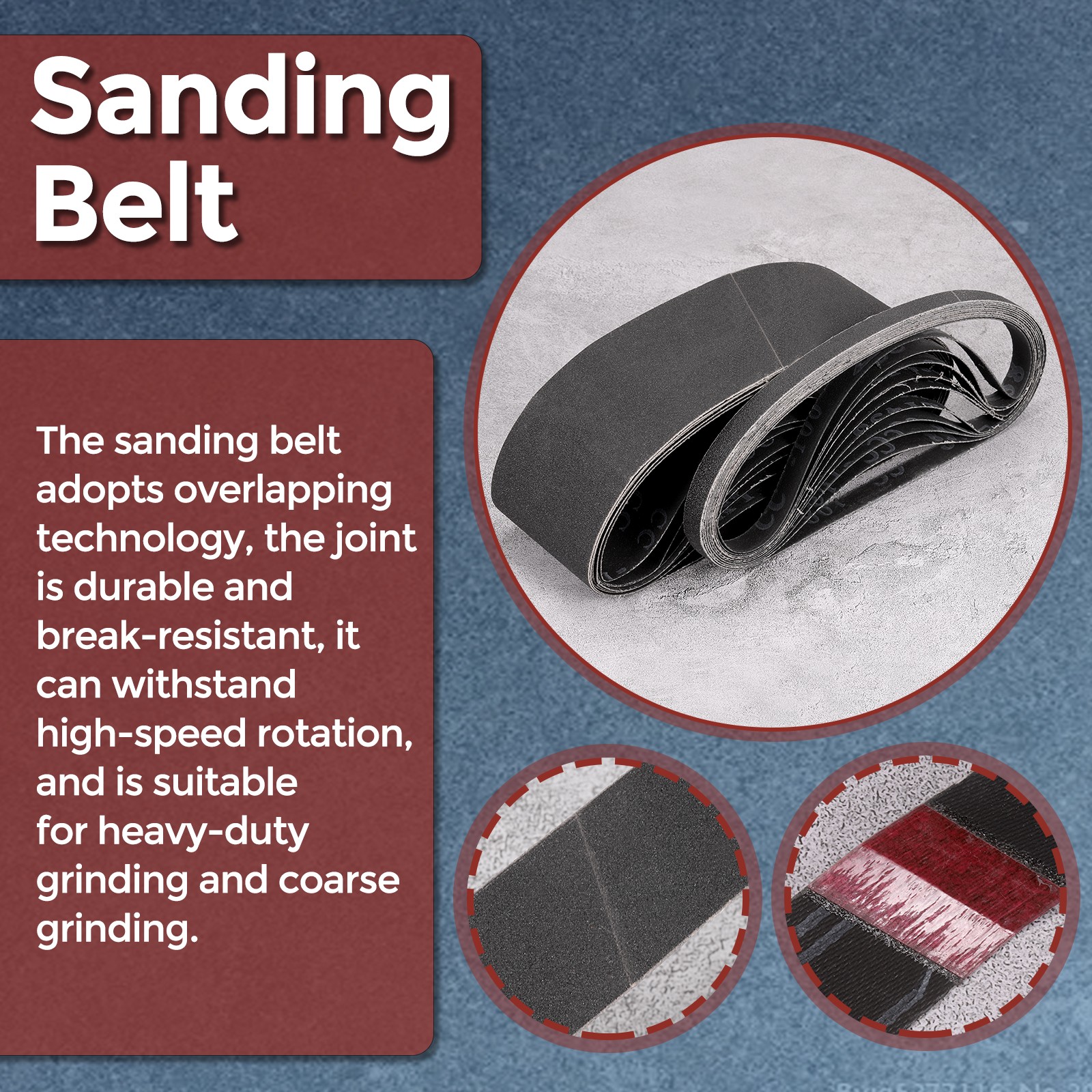 20Pcs Sanding Belts, 1/2″ x 18″ 60/80/120/180/240 Grits Silicon Carbide