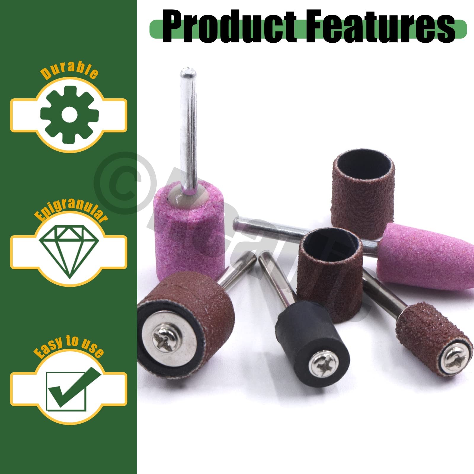136Pcs Polishing Grinding Wheels Set Contains Aluminum Oxide Sanding Drums Sl…