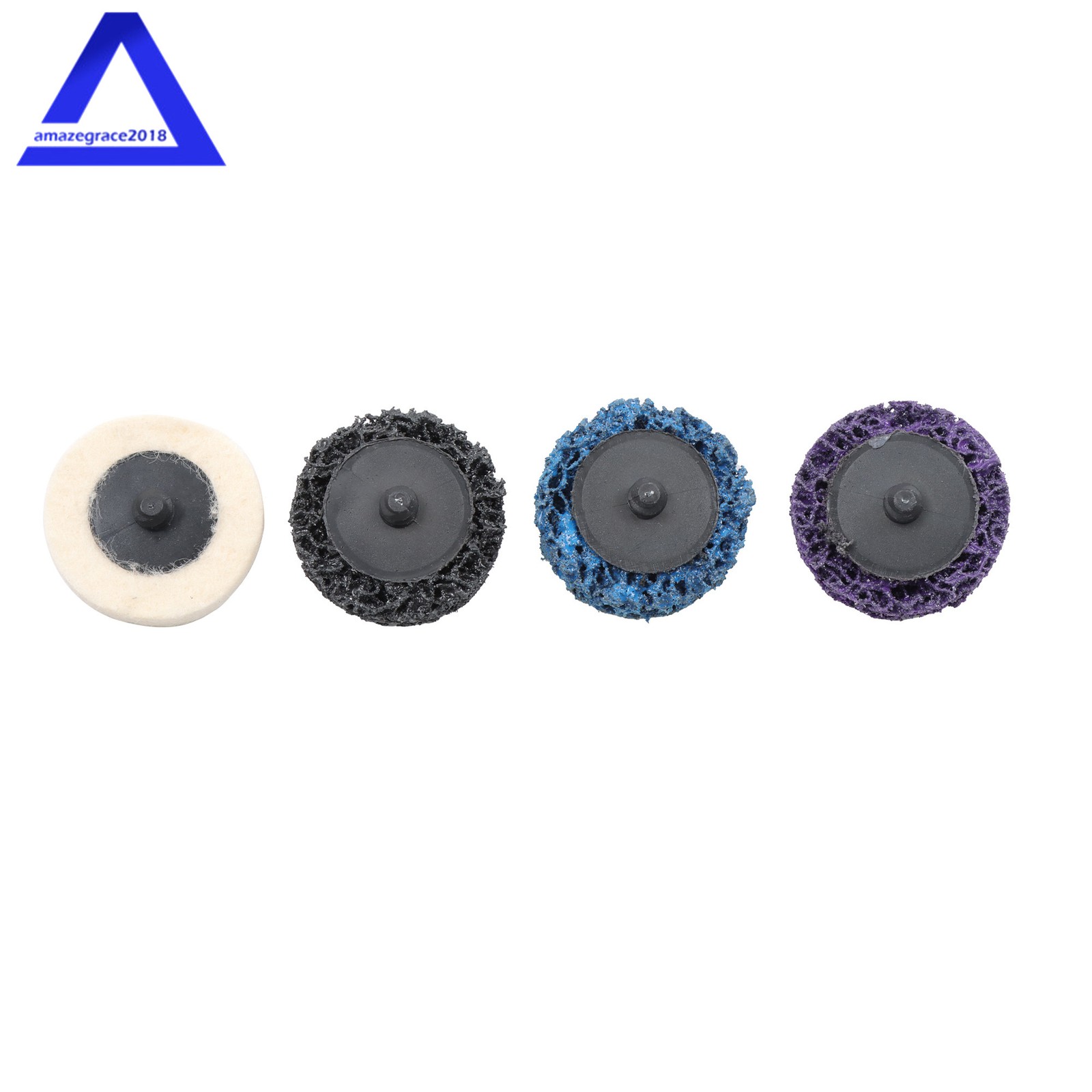 104Pcs 2″ Roll Lock Sanding Disc Set 40-240 Grit 1/4 Shank for Drill Die Grinder