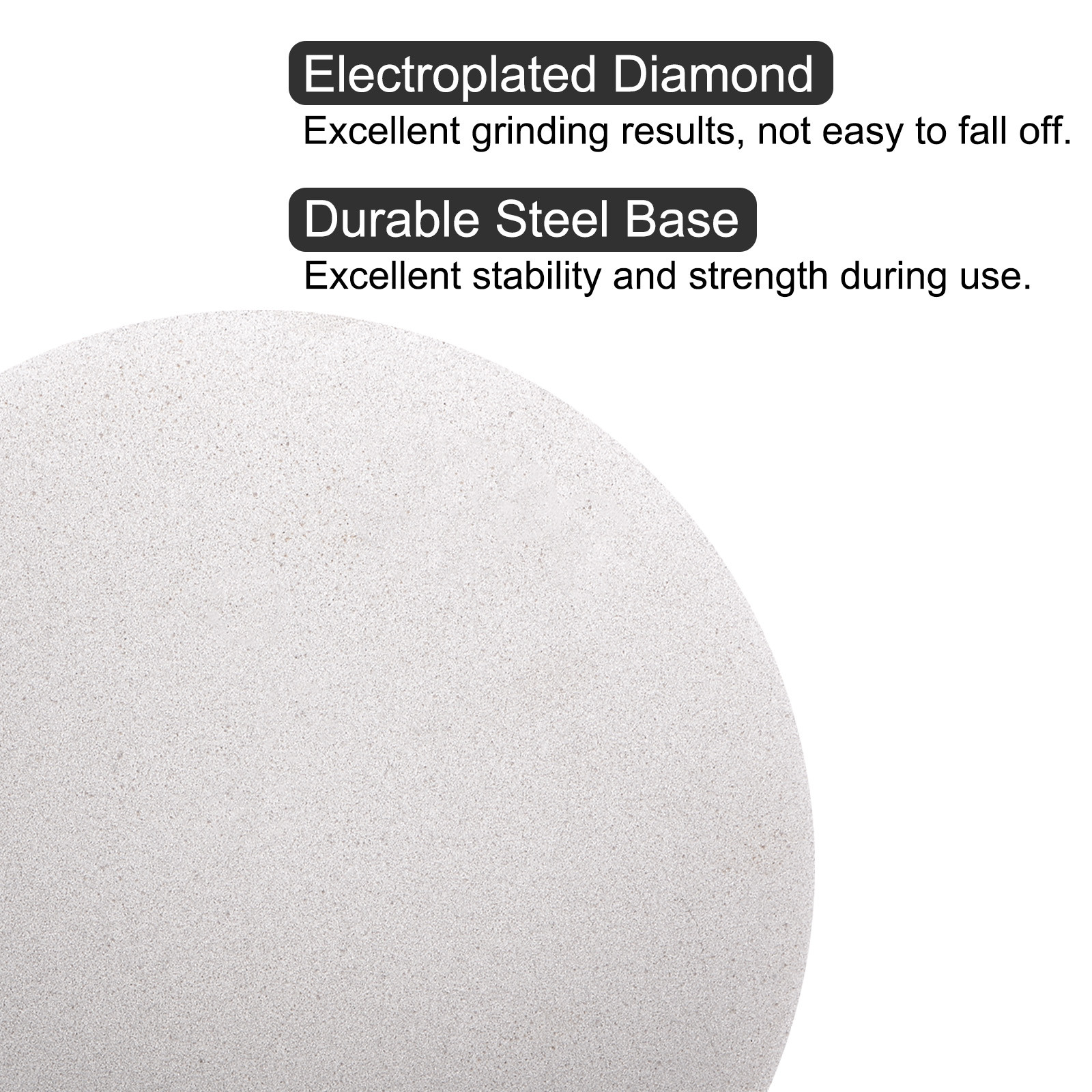Diamond Sanding Grinding Disc 8″ Grit 240 No Center Hole Flat Lap Wheel Disk