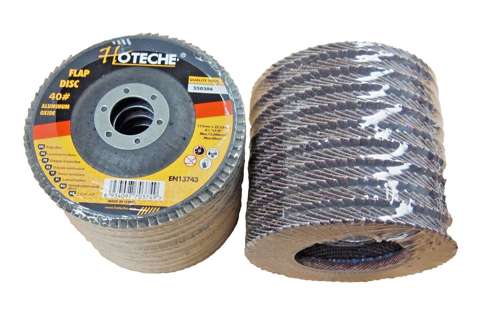 20 PC Aluminum Oxide Flap Disc Grinding wheel 4-1/2″x7/8″ 36/40/60/80/120 Grit