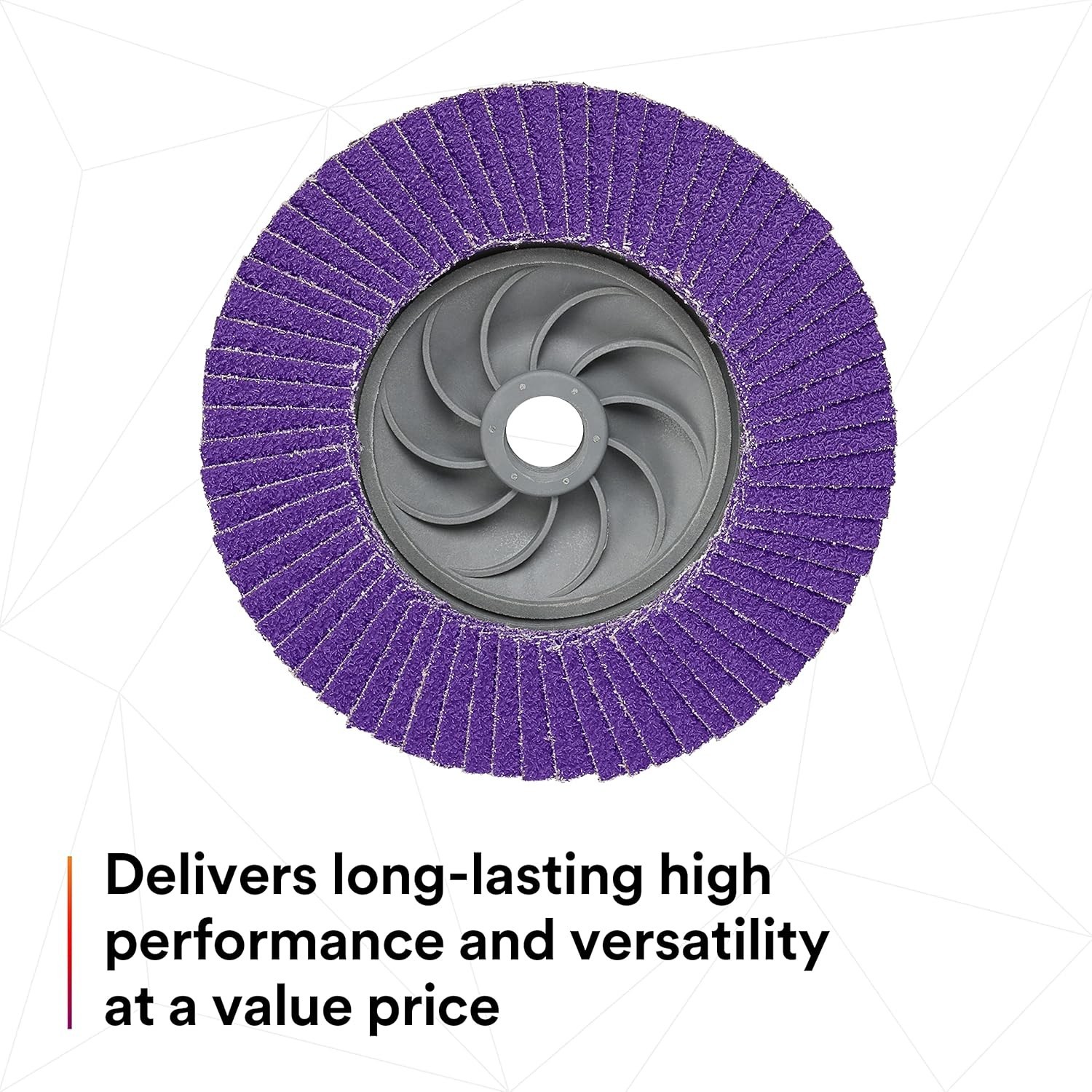 3M 7100243874 Flap Disc 769F 60+ T29 Quick Change 4-1/2″ x 5/8-11 10 Pack