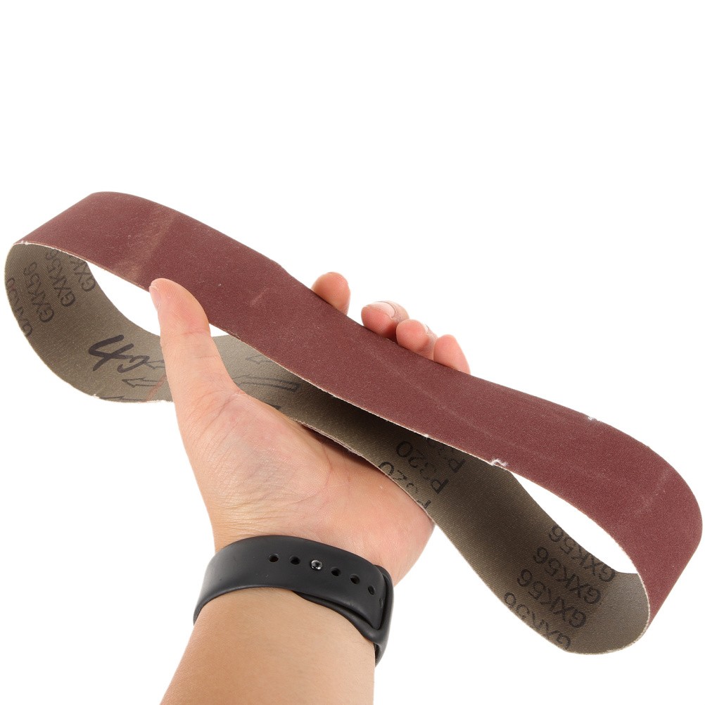 3 Pack Multi Color Belt Sander Paper 80 Grit Sanding Belts for Polishing Wood