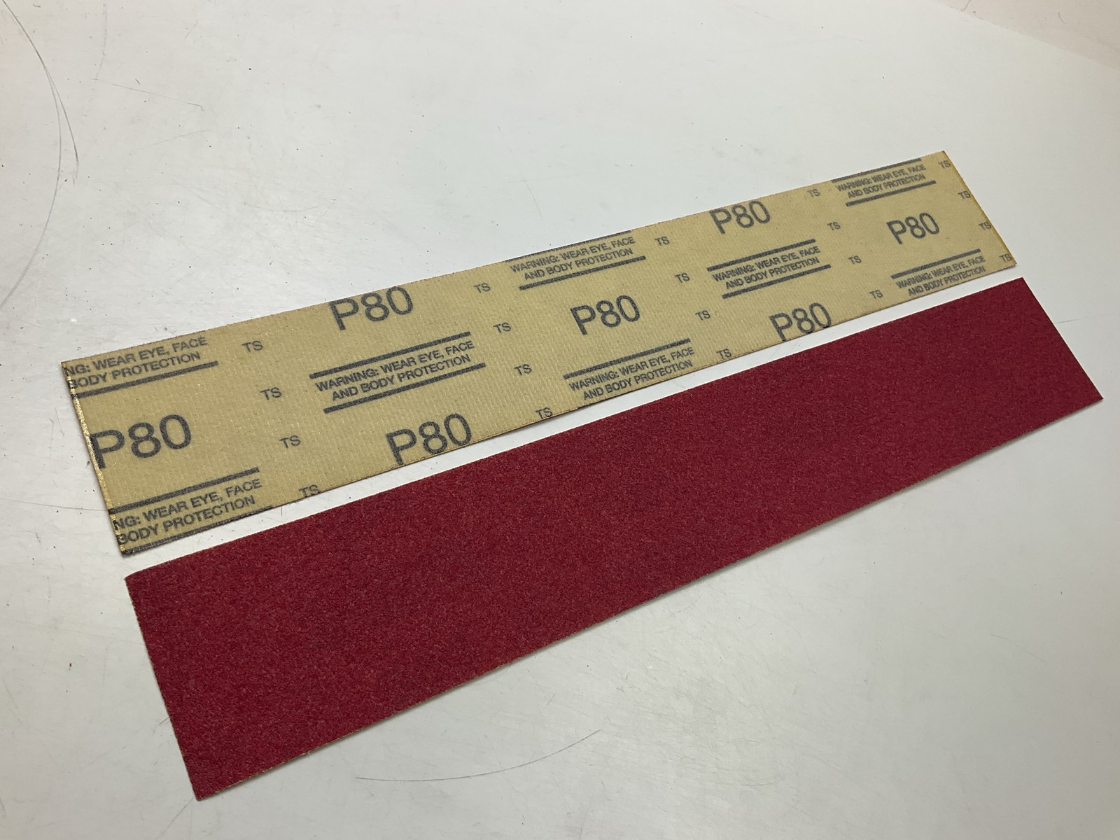 3M 01181 Hookit Red Abrasive Sheet, 80 Grit, 2-3/4″ X 16-1/2″, 25 Sheets