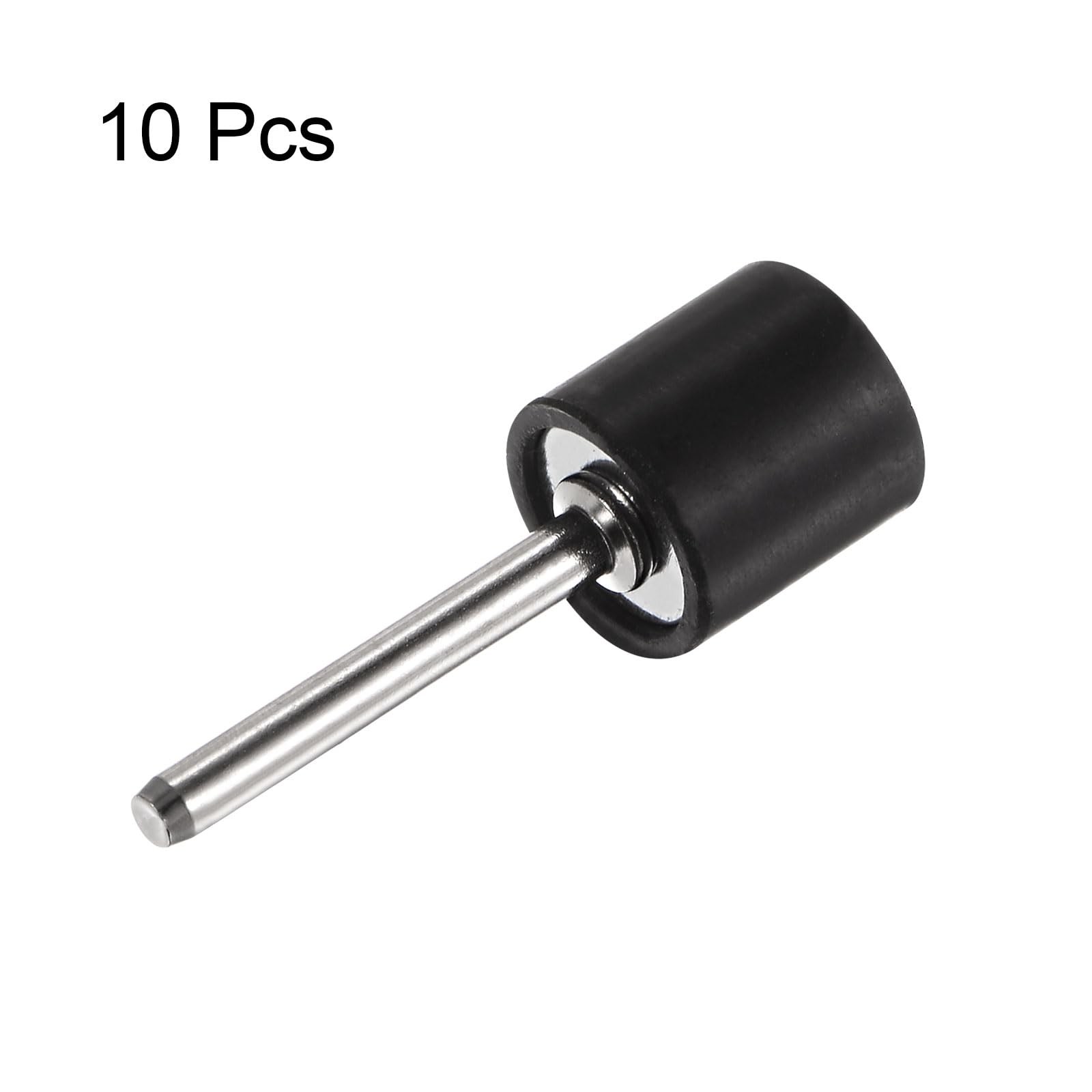 10 Pcs 1/2 Inch Rubber Mandrel Sand Drum Holder 1/8 Inch Shank for Dremel Rotary