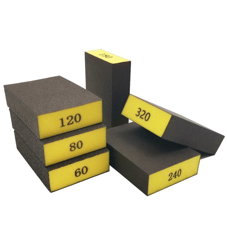 6pcs Sanding Sponge Block Set (60/80/120/180/240/320 Grit) – NEW
