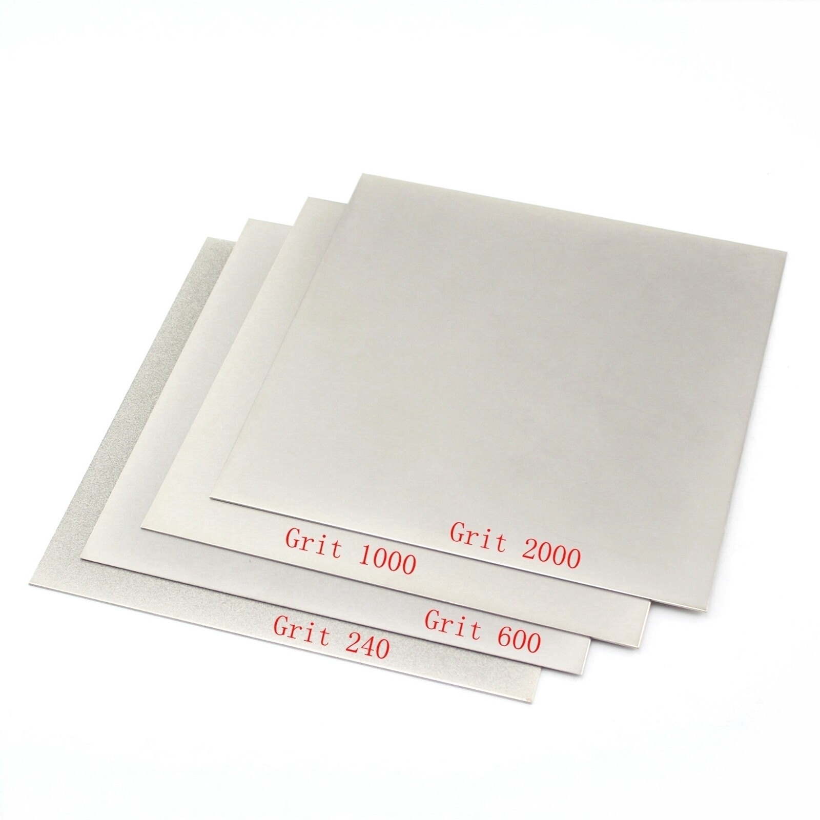6″ Grit 240 600 1000 Square Sheet Flat Diamond Stone Sharpeners Lapidary Tools