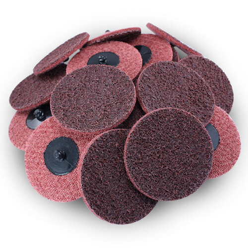 50 Pack – 3″ Roloc Surface Conditioning Discs Medium Red Quick Change Prep Pads